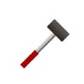 Rubber mallet for laying tiles. Royalty Free Stock Photo